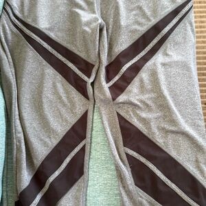 Ashley Stewart Gray and Black Athletic Pants